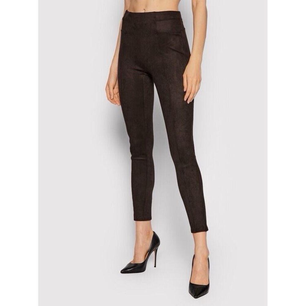 NEW Spanx Faux Suede Leggings in Marrone Medium